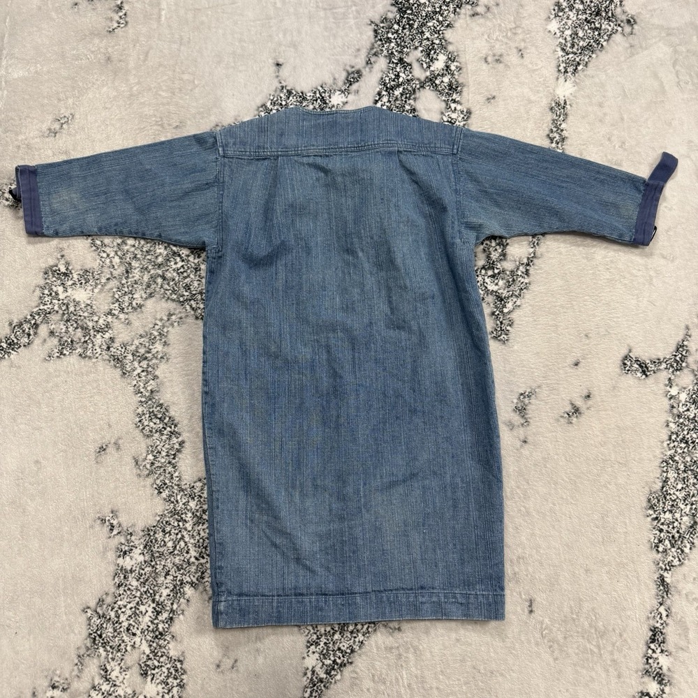 Pepaloves Denim Shirt Dress Womens XS Blue Button Front Cotton‎ Tunic Pockets - Picture 2 of 9